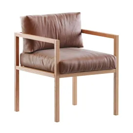 Eve dining chair in leather